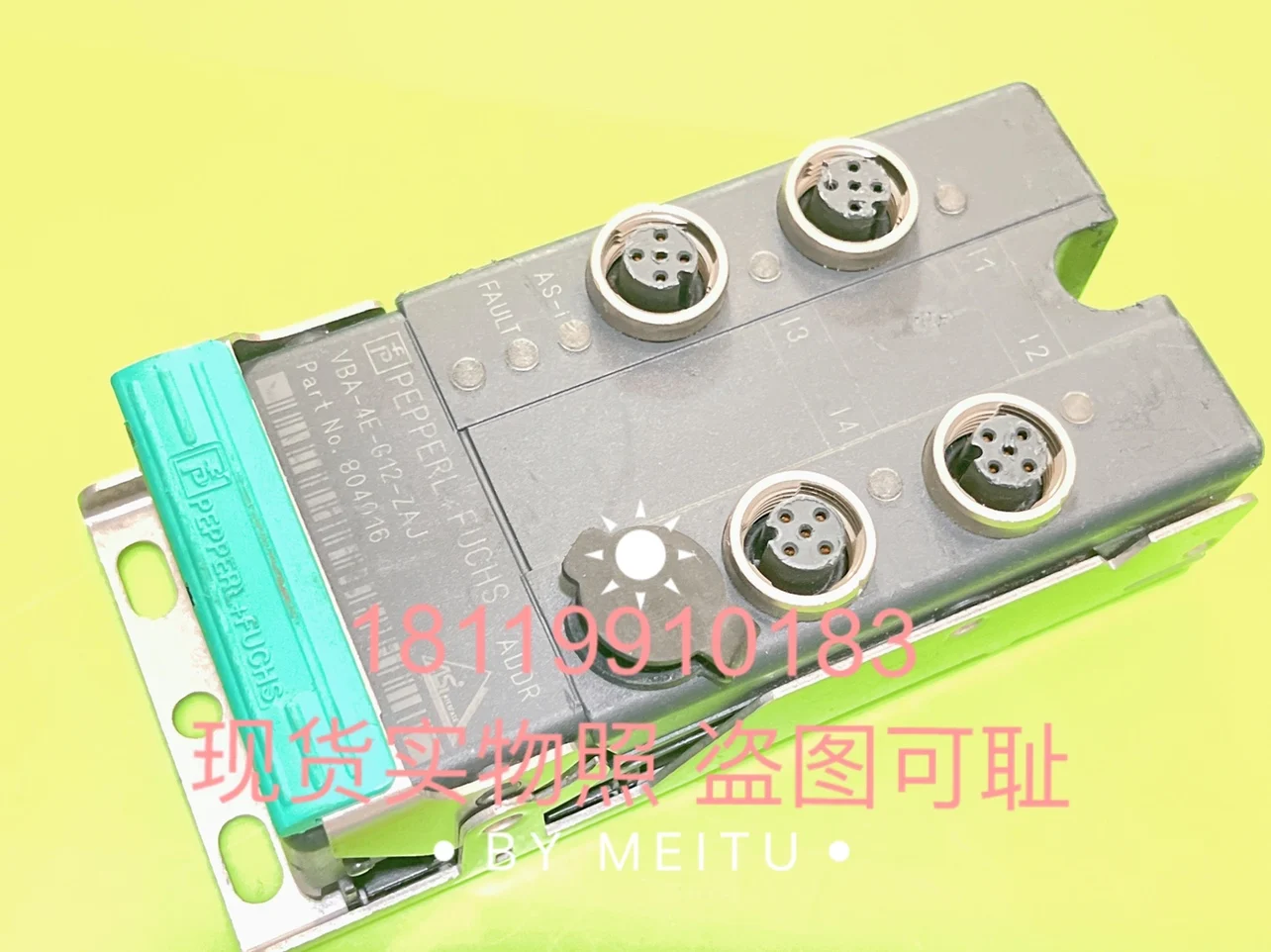 P+F AS-i Module Sensor Box 804016 VBA-4E-G12-ZAJ Is Shown In The Picture