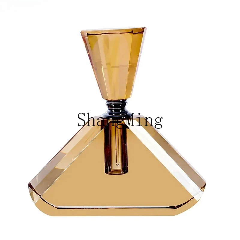 

PYHTransparent Amber Crystal Perfume Bottle Aromatherapy Essential Oil Containers Creative Crystal Scent Bottle