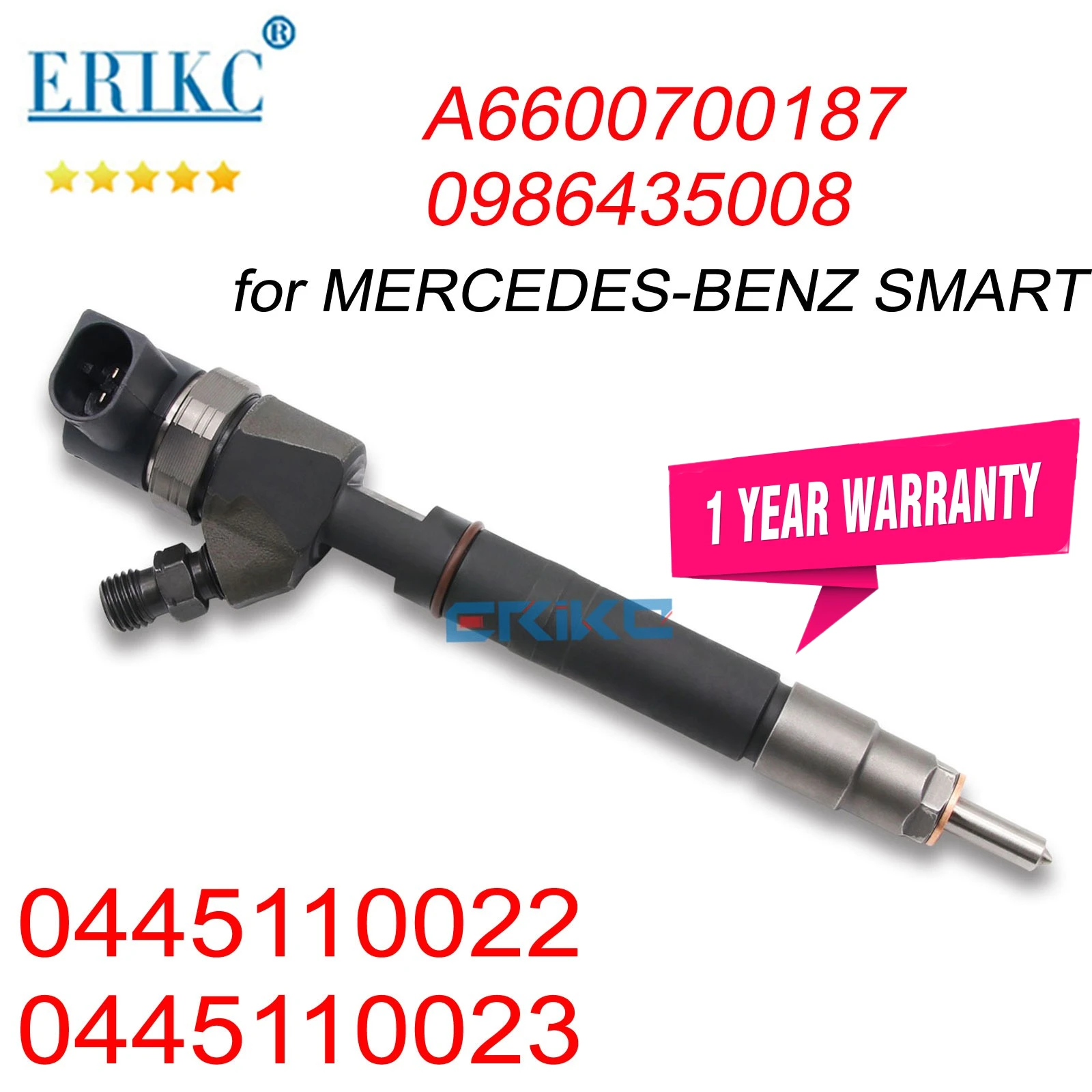 

0445110022 6600700187 Genuine Diessel Fuel Injector 0445110023 0986435008 for MERCEDES For SMART 0001587V002
