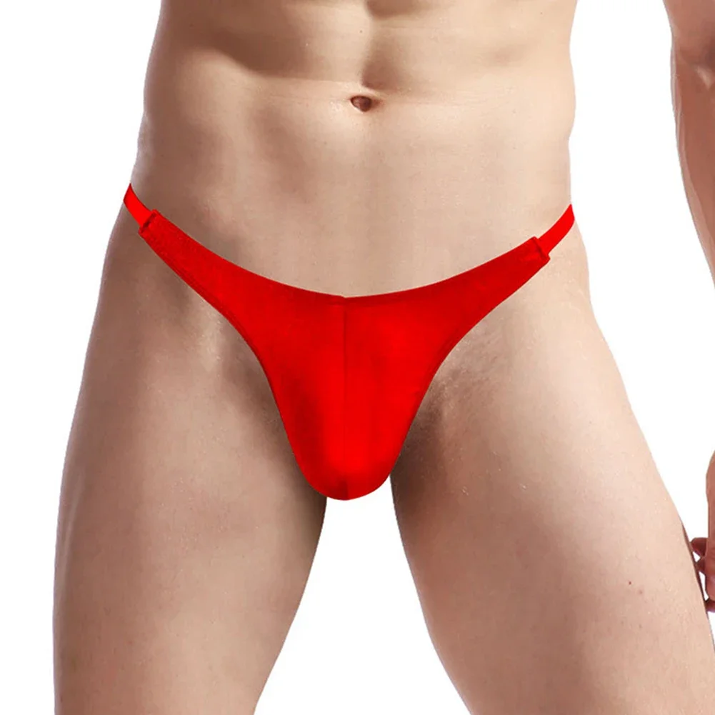 Sexy Mens Thongs G-string Briefs T-back Stretch Underpants Low Waist Pouch Panties Thin Breath Bikini Underwear Jock Strap Hombr