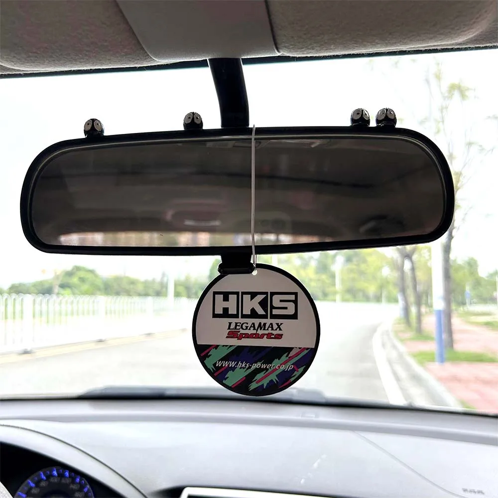 JDM Accessories Car Air Freshener Rearview Mirror Pendant Racing Auto Scent Perfume Car Decoration Anime Decor for HKS Mugen