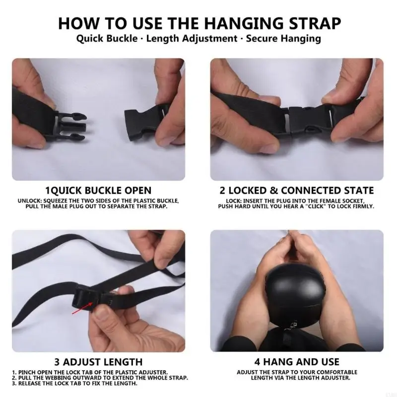 Golf Practice Tool for Beginners Reinforcing Swing Basics, Inflatable PVC Ball Trainer with Attached Nylon Strap and Clip for