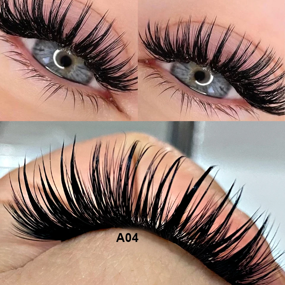 Nowy styl w kształcie kolca rzęsa wyglądające na mokre Manga pełne rzęsy Cosplay delikatne kolce sztuczne rzęsy