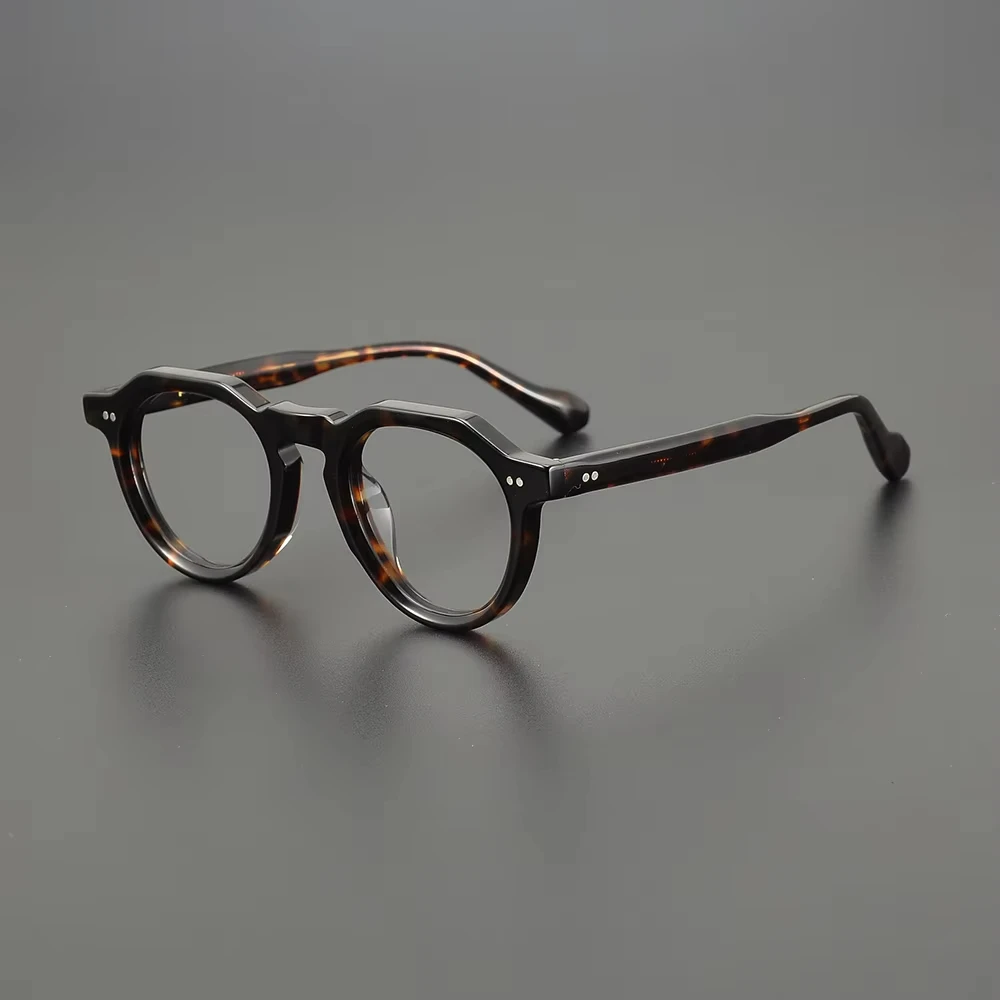 

2025 New High Quality Acetate Irregular Optical Glasses Frame Men Women Retro Prescription Eyeglasses Vintage Myopia Eyewear