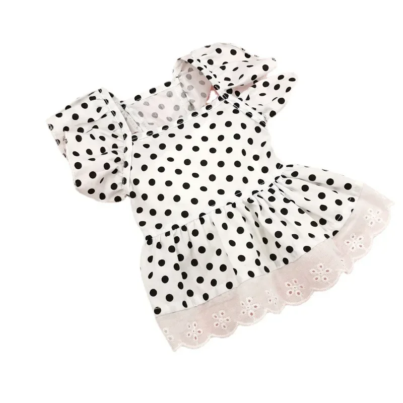 Pet Princess Dress 2023 Summer Puppy Sweet Dot Skirt Cat Fashion Lace Shirt Small Dog Soft Clothes Yorkshire Chihuahua Poodle