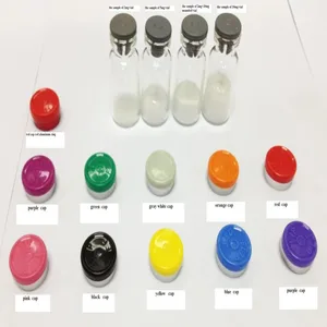 5mg 10mg 20mg Vial Flip Off Caps Caps Botol Kaca untuk peptida penurunan berat badan dan peptida binaraga tir 6 botol tutup flip penjualan terbaik - №