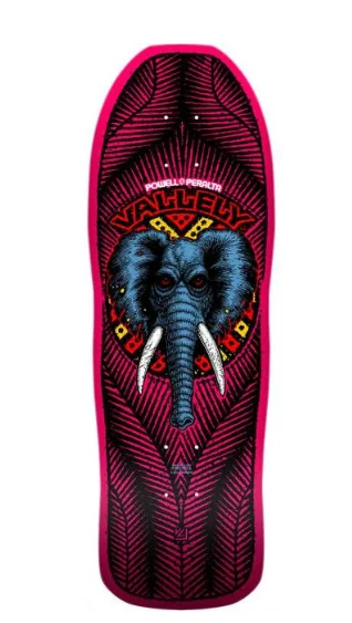 

9.85x30 Powell Peralta Mike Vallely Elephant Re-Issue Skateboard Deck - Pink