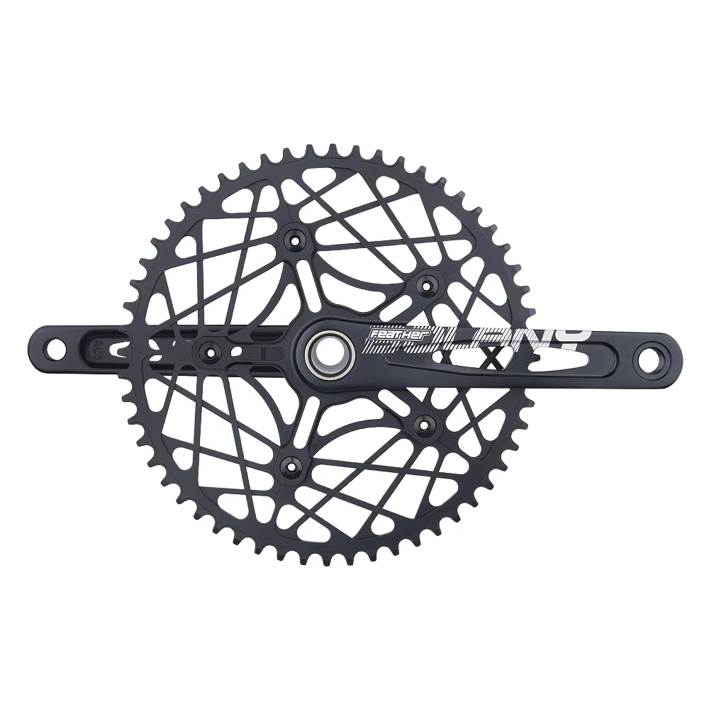 Bolany 130 BCD Hollow CNC Alloy Single Disc Chainwheel Road Folding Bike Chain Wheel 54/56/58T Chainring 9 10 11 Speed Accessory