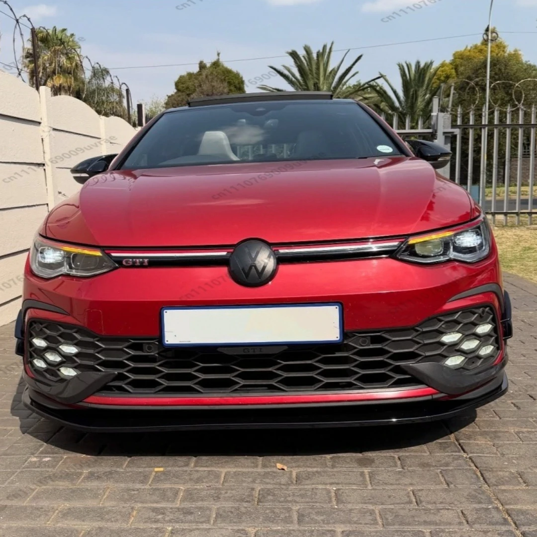 

Front Bumper Lip Splitter For VolksWagen Golf MK8 Golf 8 GTI GTD GTE R-Line 2020-2023 Gloss Black Front Spoiler Diffuser Guard