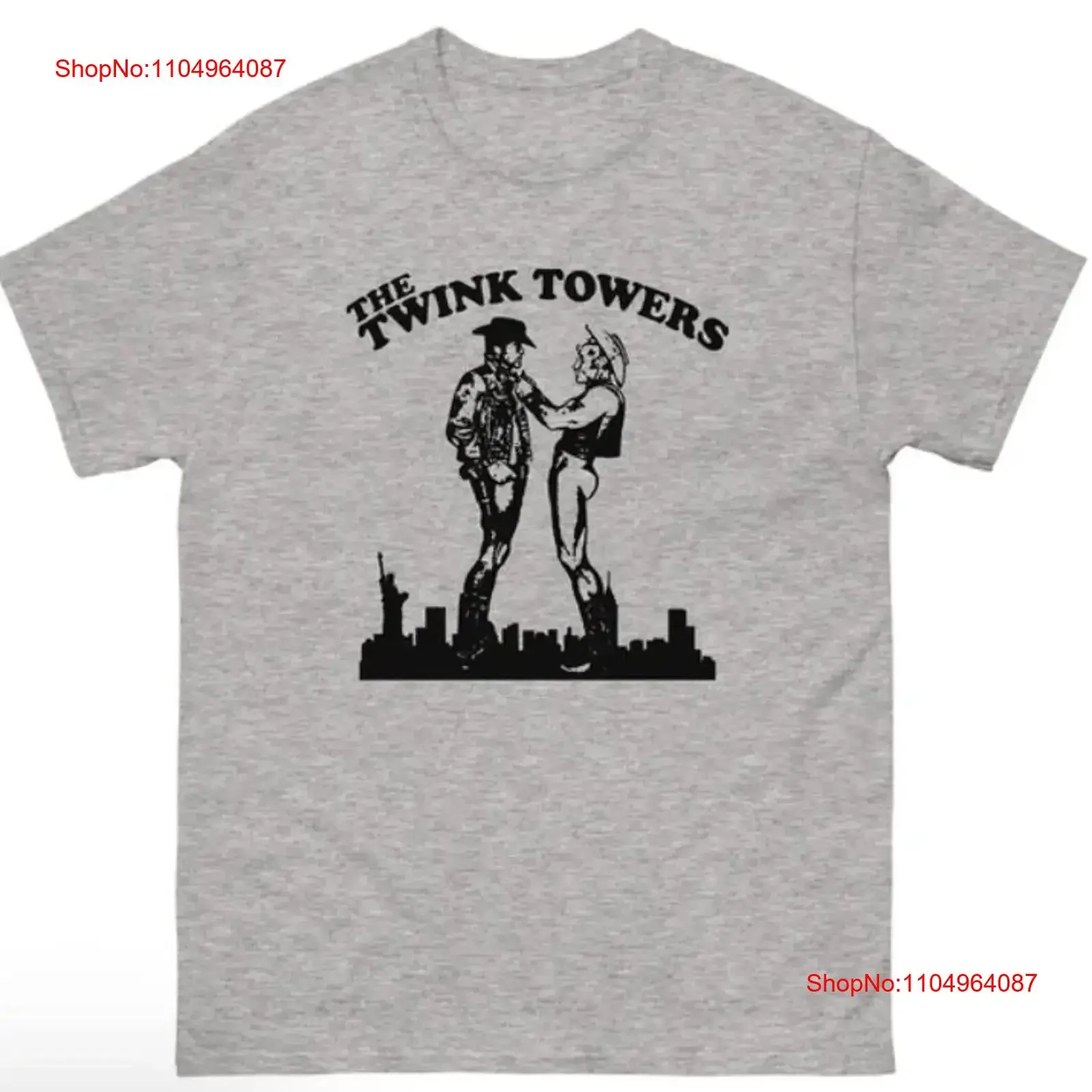 قميص Twink Towers عتيق مغسول كاجوال ممتد ومريح مصمم ملابس علوية للارتداء اليومي ملابس الشارع متعددة الاستخدامات #1