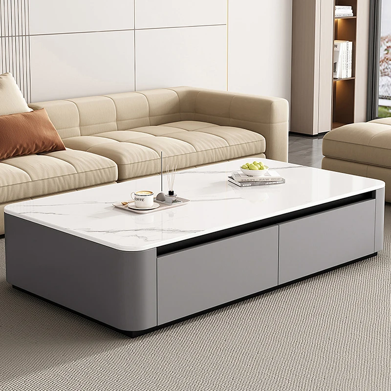 

Moving Writing Coffee Table Luxury Modern Living Room Designer Storage Dinner Side Table Organizer Couchtisch Home Furniture