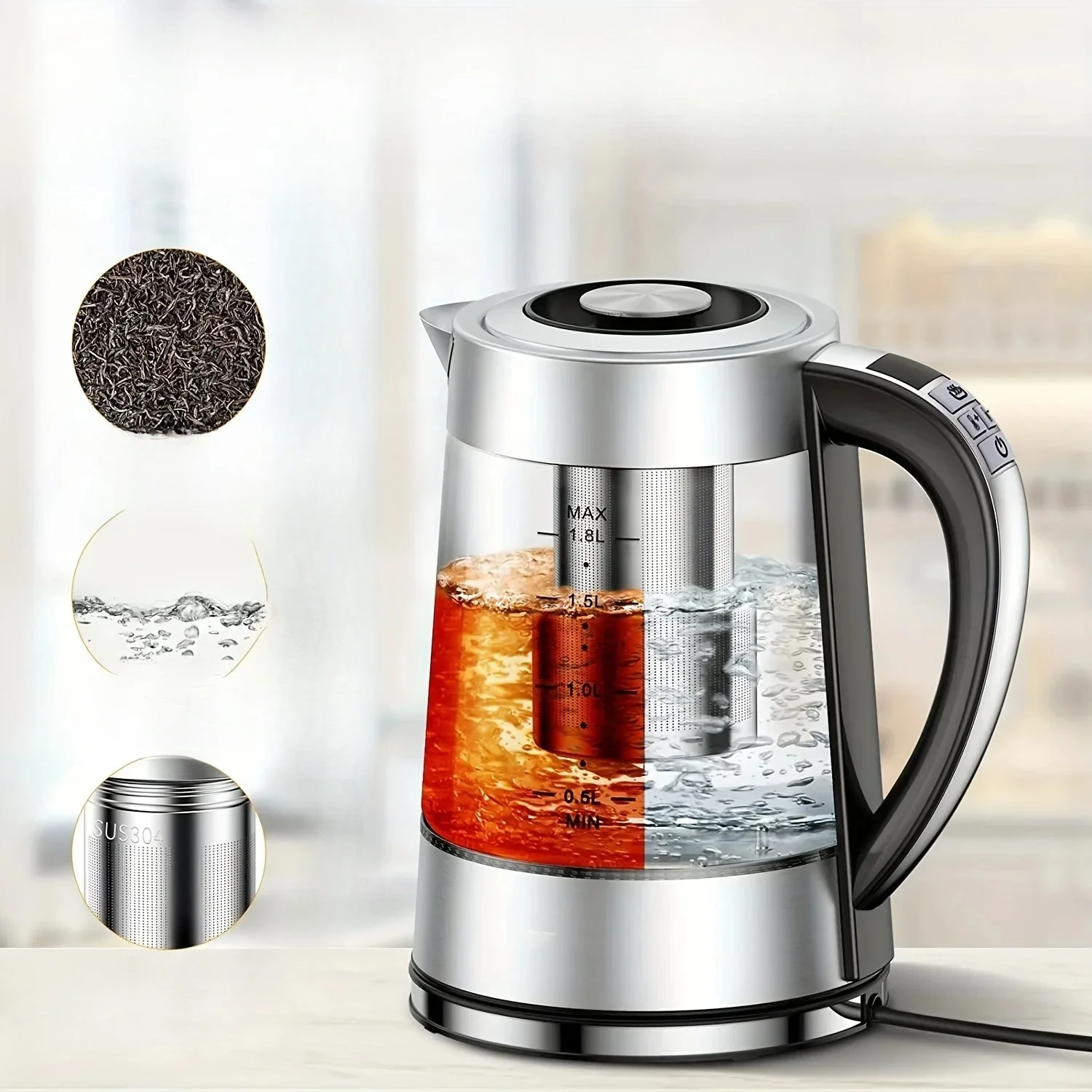 

#For 1.8L Electric Kettle with 12 Temperature Settings and 24 Hour Insulation - Stainless Steel Strainer*