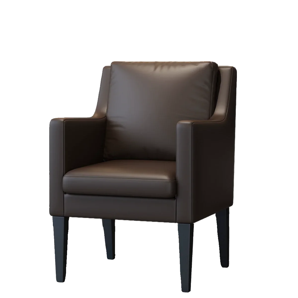 

SAT049 Italian Modern Minimalist Genuine Leather Study Chair with Lift Desk Solid Wood Office Chair for Living Room