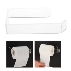 New 1PC Acrylic Toilet Paper Holder Tissue Rack Wall Mounted Bathroom Kitchen Roll Holder Paper Rack Modern Tissue Roll Hanger