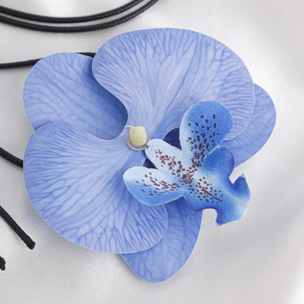 

Pin Vacation Flower Brooch Exquisite Beach Moth Orchid Hair Clip Fashion Soft Butterfly Orchid Choker Holiday
