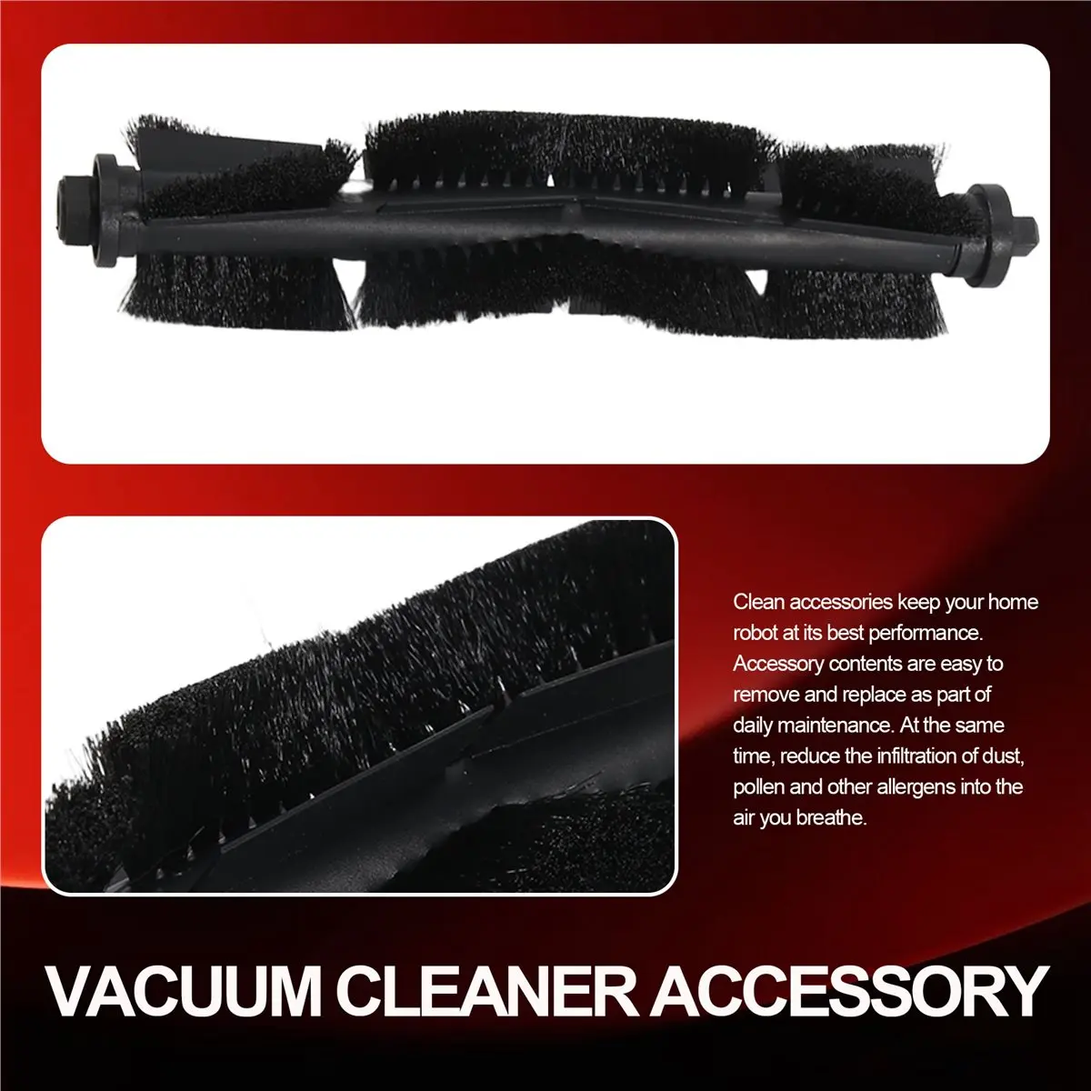 A60P For Polaris PVCR 5001 / 6001 / PVCRDC 5002 / 6002 Roller Side Brush Filter Rag Robot Vacuums Accessory