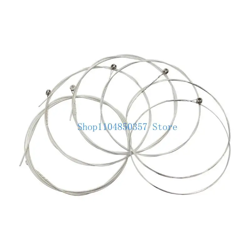 652F 6 Pcs Folk Guitar Steel String Acoustic Guitar Strings for 6 String Classical Guitars Accessories Powerful and Durable
