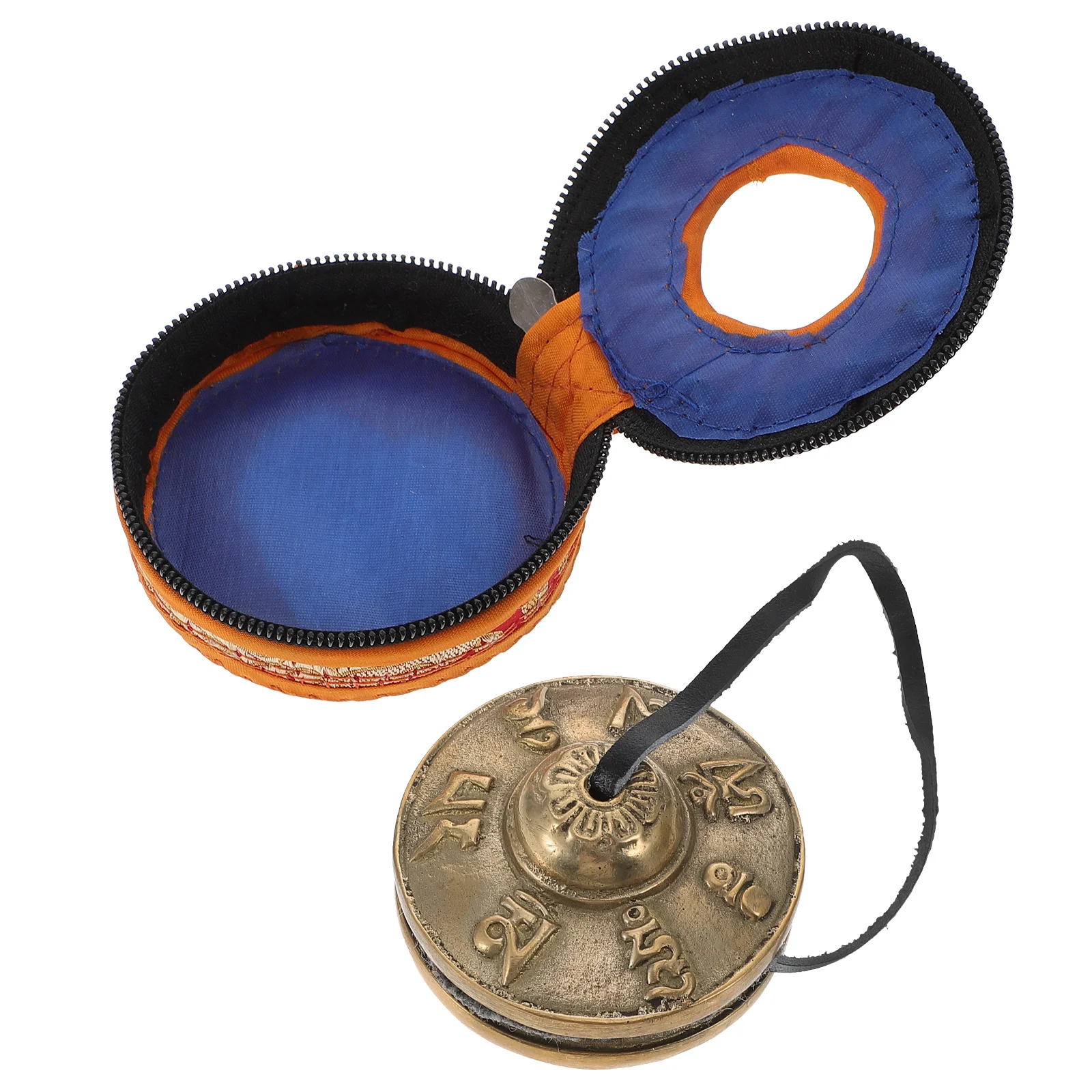 

1Set Yoga Cymbal Bell Tingsha Bell Set Portable Lightweight Percussion Instrument for Meditation Religious Musical Practice