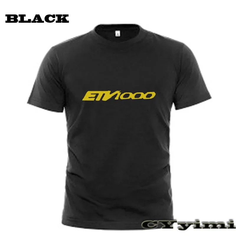 For Aprilia CAPONORD ETV1000  T Shirt Men New LOGO T-shirt 100% Cotton Summer Short Sleeve Round Neck Tees Male