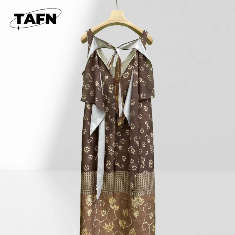 Sukienka Elegancka High Street Piękna Moda Klasyczna Sukienka Kaszmirowa w Stylu Vintage – Miękka i Wygodna na Wiosnę AF2339