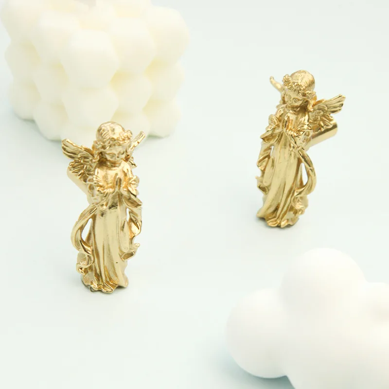 Creative Knob Light Luxury Angel Drawer Handle Creative European Kitchen Cabinet Door Handle American Counter Wardrobe Handle