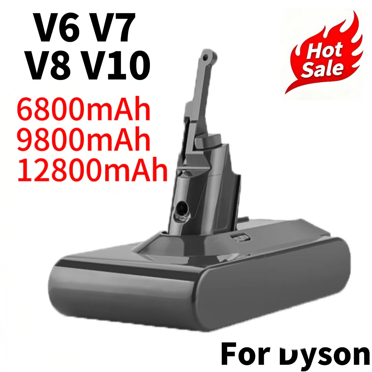 100% New Vacuum Cleaner rechargeable Battery for Dyson V6 V7 V8 Series SV07 DC62 DC58 DC31 Absolute Fluffy Animal Pro Bateria