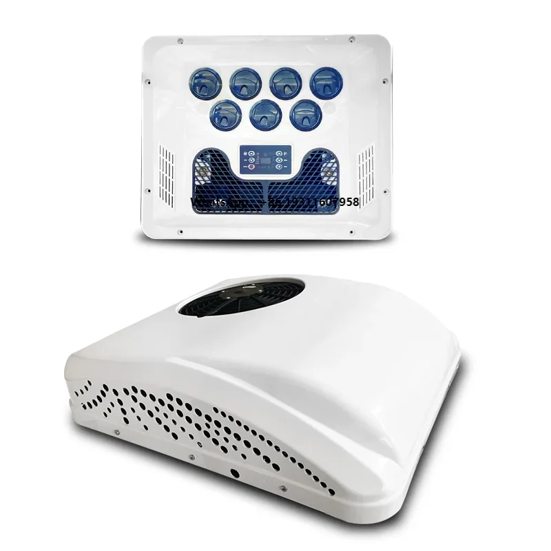 

DC 12V/48V /72V All in One Unit Roof Mounted Parking Electric Air Conditioner for Electric Car, Semi Truck, Special Vehicle