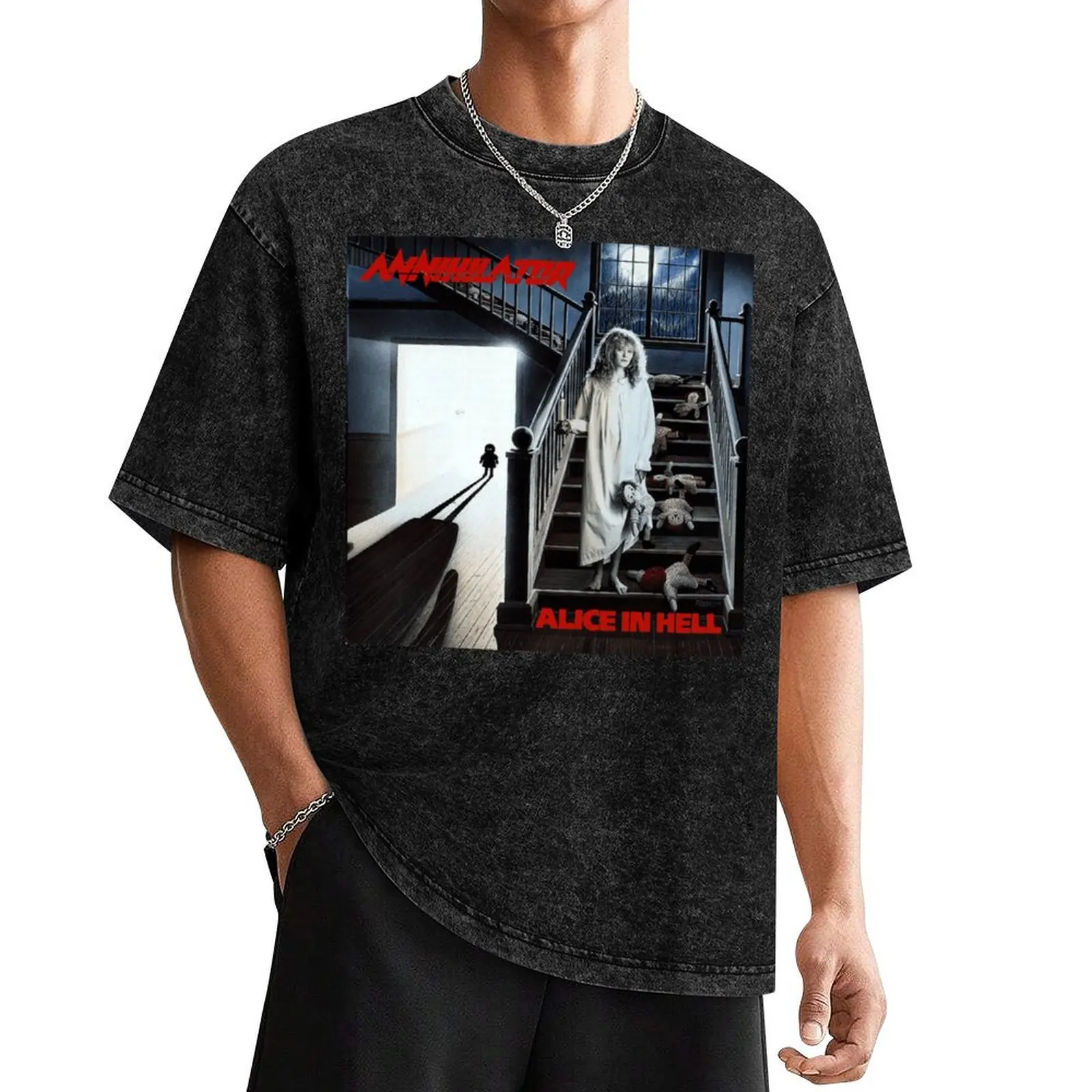 Annihilator - Alice in Hell album 1989 T-Shirt new edition topping tees vintage clothes tee shirts for men