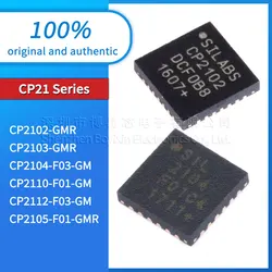 Chip original genuíno USB IC, QFN-24-EP, CP2102-GMR, CP2103, CP2104-F03-GM, CP2110-F01, CP2112-F03, CP2105, novo