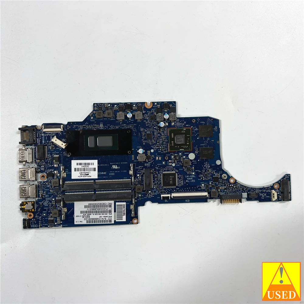 

USED Laptop Motherboard L24454-601 6050A2992901 FOR HP 14-CF I5-8250U 530 2GB Fully Tested and Works Perfectly