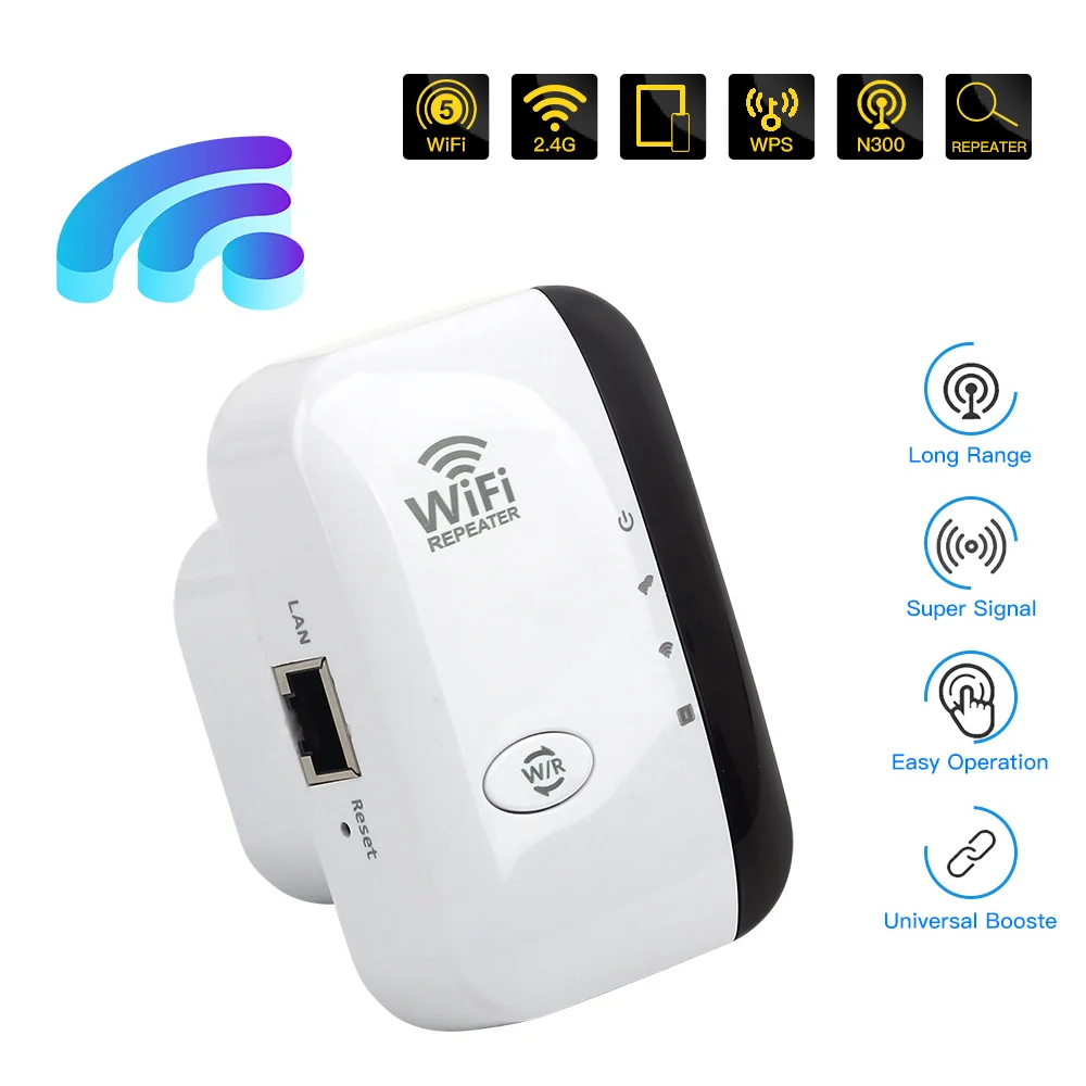 300Mbps WiFi Repeater Wifi Booster Amplifier WiFi Booster Wi Fi Signal 802.11N Long Range Wireless Wi-Fi Repeater Access Point