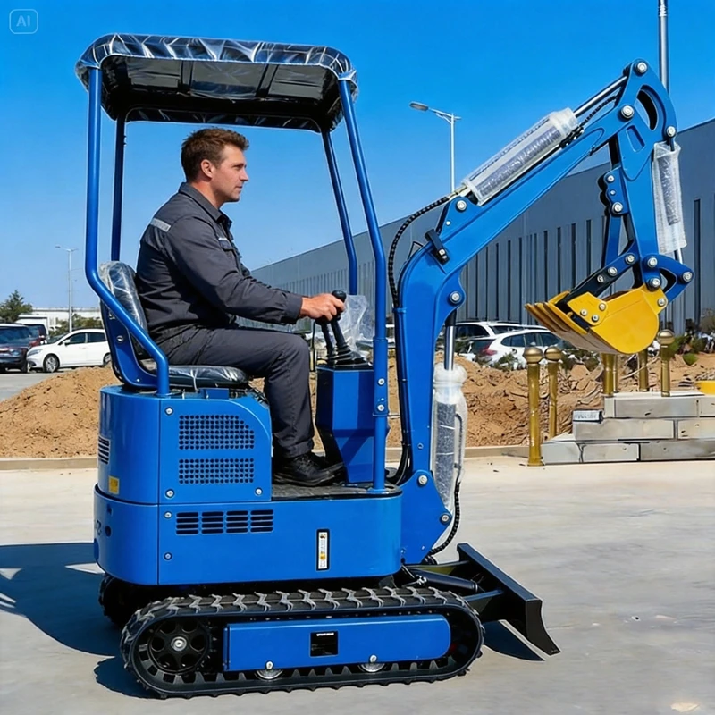 

Мини-экскаватор 1,0 тонны с двигателем Kubota, стандарт EPA/Euro 5, для сельского хозяйства и строительства, инструменты для мини-экскаваторов Kubota.