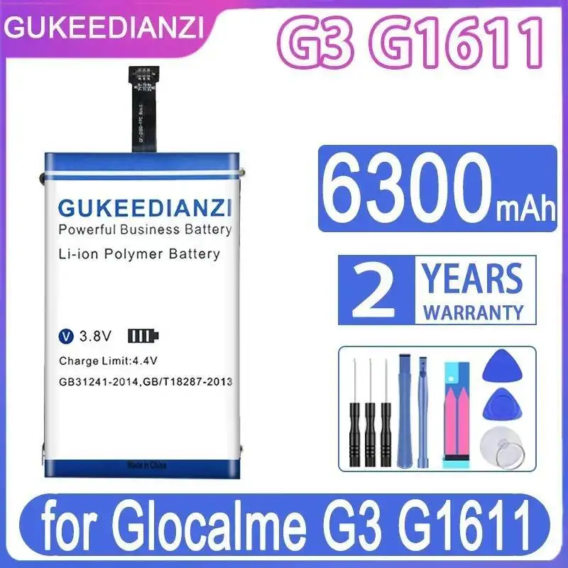 

6300Mah Portable WI - FI Battery Reliable Replacement For Glocalme G3 G1611 Long Lasting