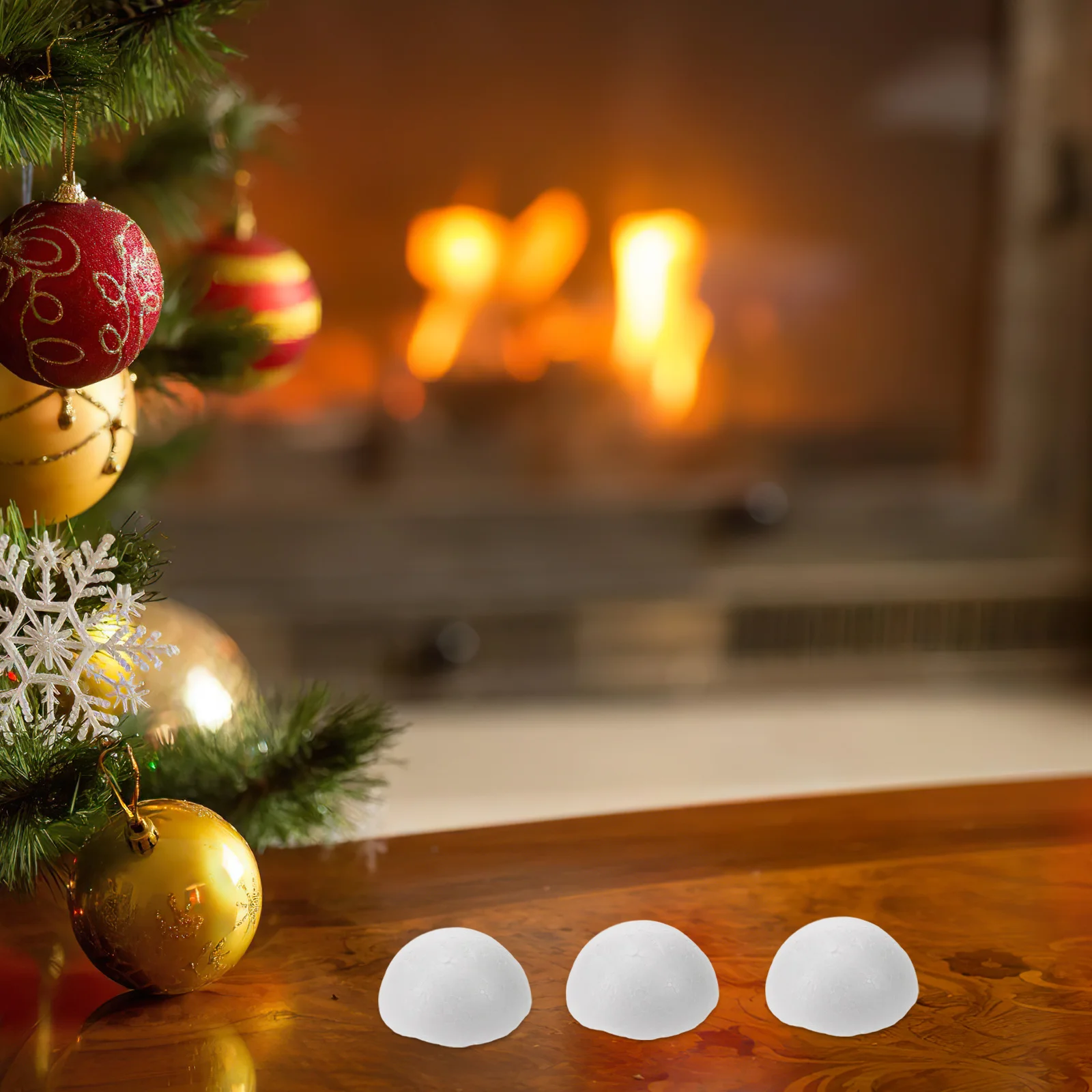 

10pcs 5Cm White Foam Ball Christmas Craft Supplies Diy Decorations For High Density Polystyrene Ornaments Party Modeling