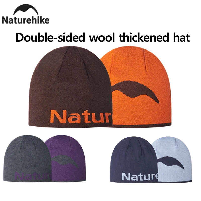

Naturehike зимняя уличная двусторонняя толстая жаккардовая вязаная шапка для скалолазания, кемпинга, шерстяная дышащая мягкая теплая шапка для взрослых и детей