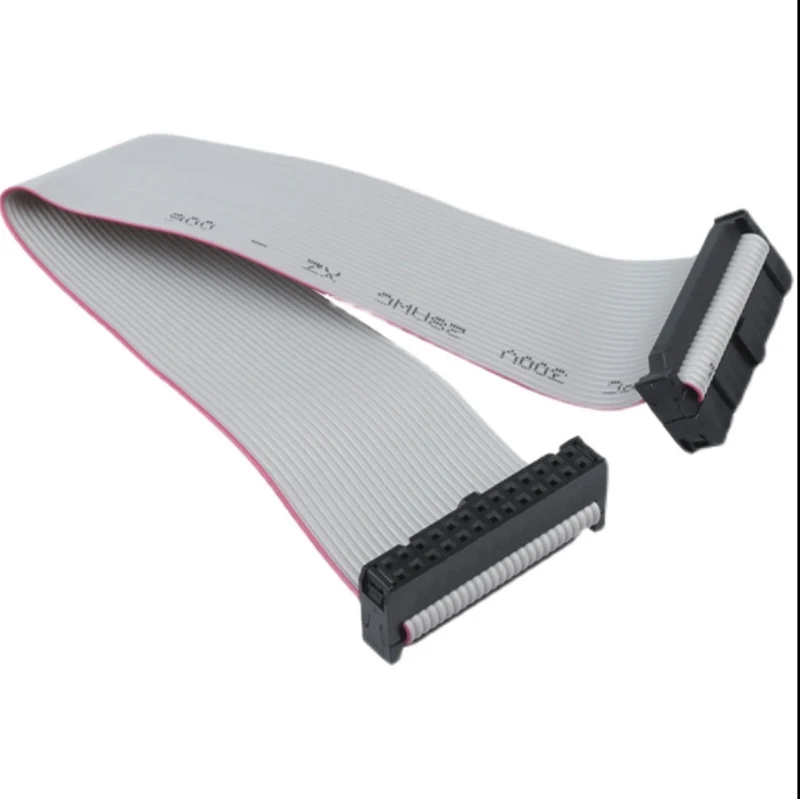 200 مللي متر FC كابل الشريط الرمادي 2.54 مللي متر كابل توصيل الإشارة 6/10/64p رأس الضغط LED الإعلان شاشة الكريستال السائل JTAG برأسين