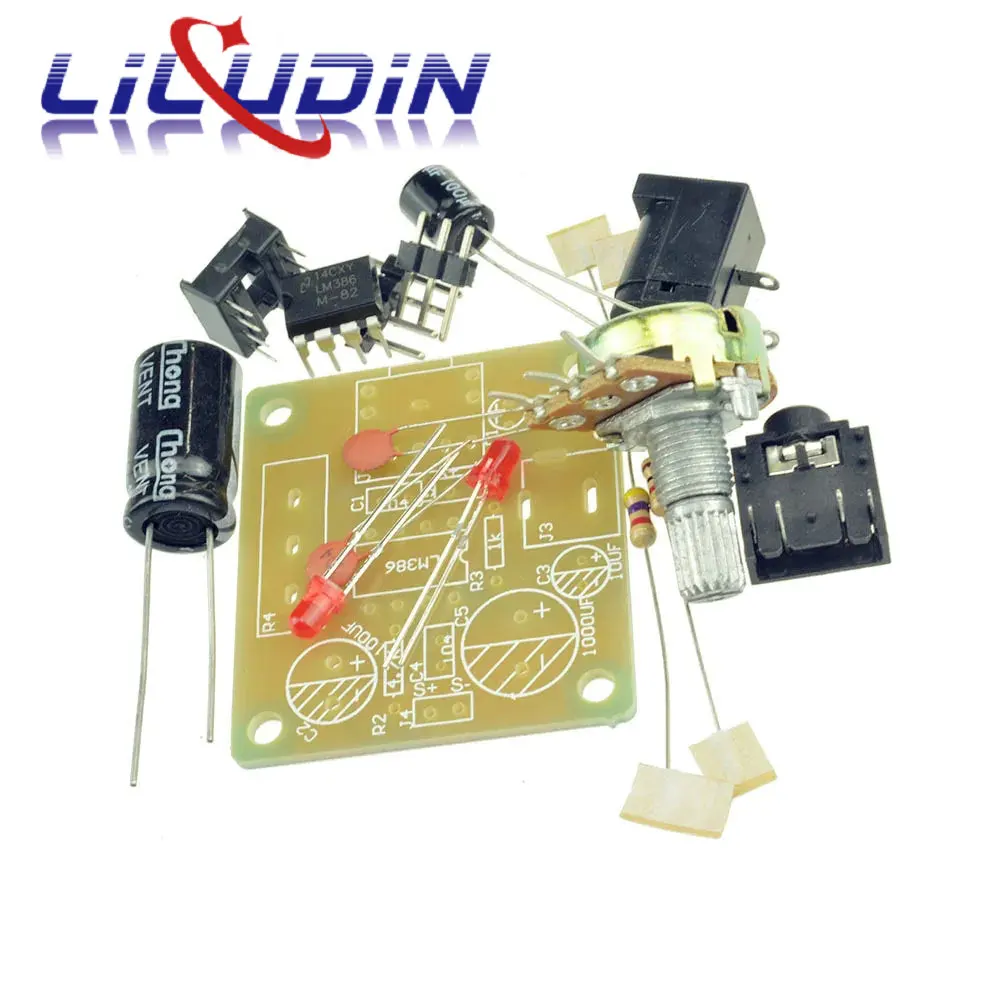 LM386 MINI Amplifier Board DIY Kit 3V-12V Power Amplifier Suit Electronic Fun Kits Beyond TDA2030