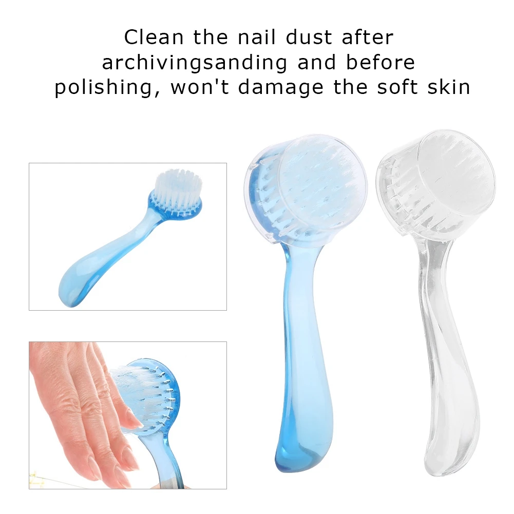 5pcs Nail Dust Removal Brush Soft Nail Dust Cleaning Brush Nail Art Powder Removal Brushes Manicure  Tool Nail Powder Brush