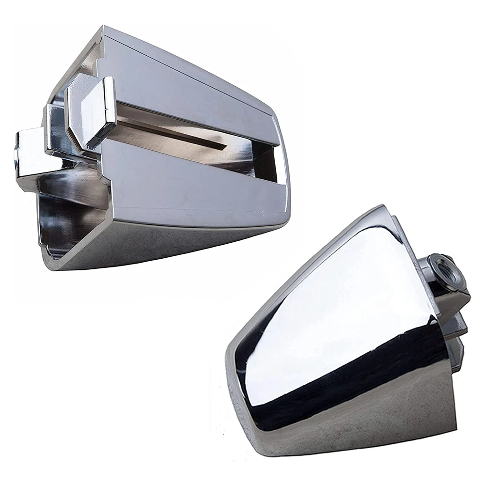 For 06-10 Hummer H3 H3T Front Rear Exterior Door Handle End Cap Chrome Pair Set 2PCS 15932907 2006 2007 2008 2009