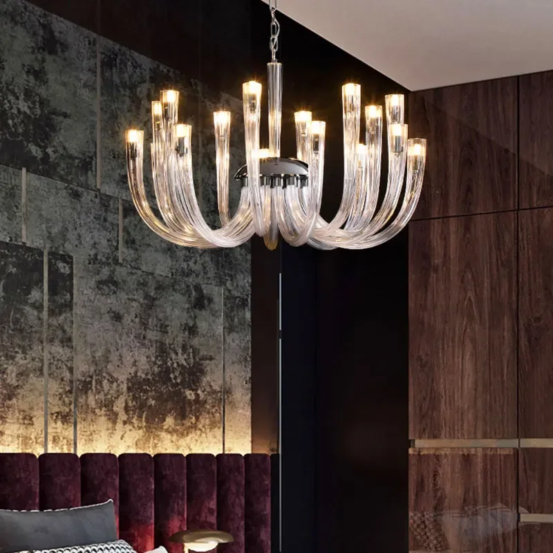 

Nordic minimalist luxury living room chandelier dining room villa bedroom ceiling light home decor indoor lighting fixtures