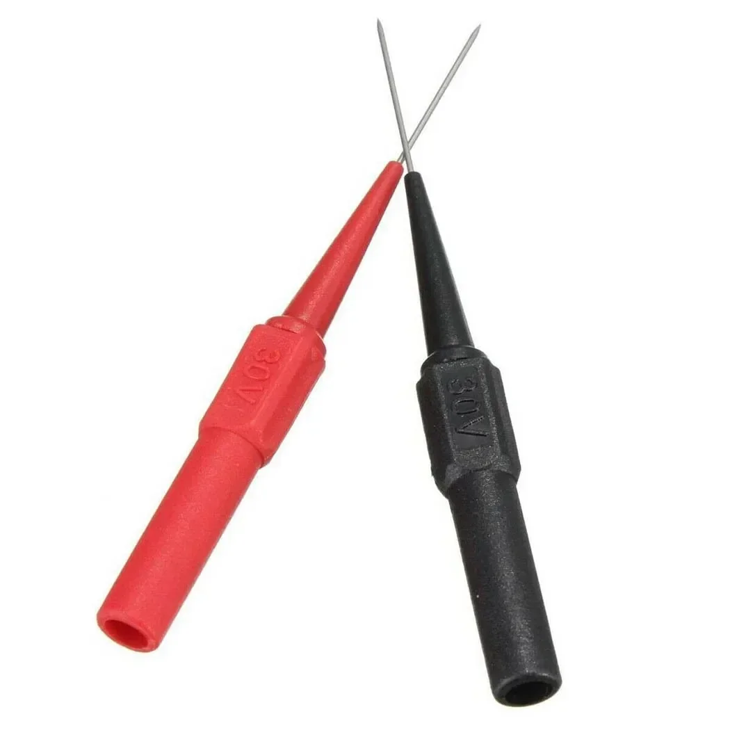 Dispositivo de medición de sonda de prueba de Pin de pluma de multímetro de 30V 1A, abrazadera de cobre, sondas de prueba de plomo, enchufe, accesorios de multímetros, 10 piezas