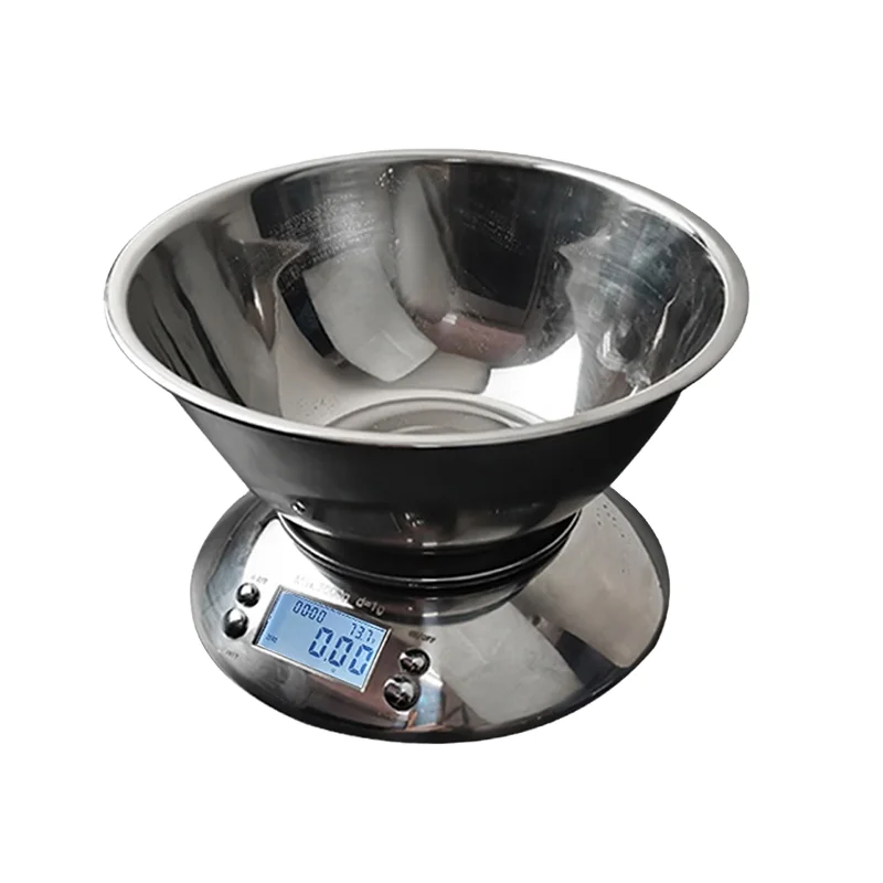 

Большой ЖК-дисплей Smart 3 кг/5 кг, цифровые питательные кухонные весы с чашей