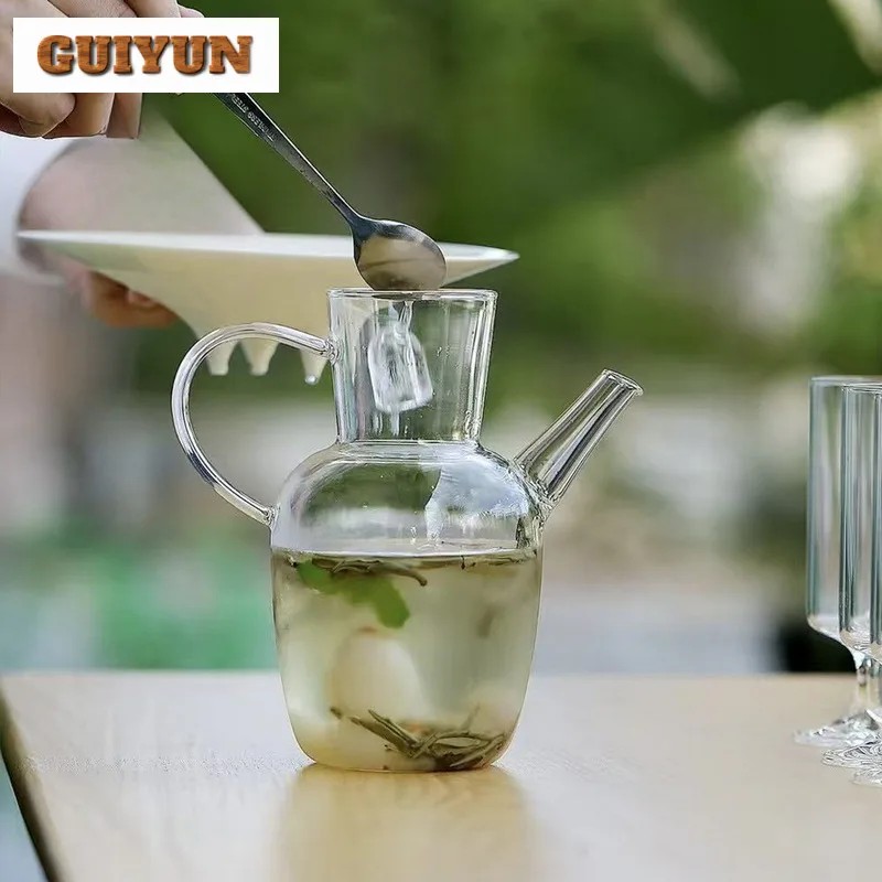 

500ml High Borosilicate Glass Teapot Luxury Tea Infuser Pot Tea Making Kettle With Strainer Green Tea For Tea Decoration Craft