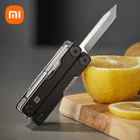 Xiaomi HUOHOU Mini Multi-Function Knife Pocket Folding Knife Stainless Steel Aluminum Alloy Scissors Camping Cutting Multitools