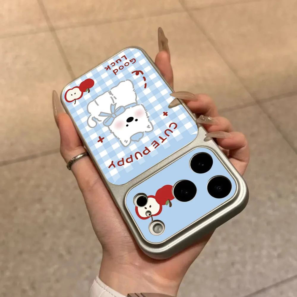 Blue Plaid Puppy Pattern Case For Honor 600 Lite 400 Pro 200 90 Magic 7 LITE X9D X9C X9B X9A X8D X8C X8B X8A X7D X7B X6D X6C X6B