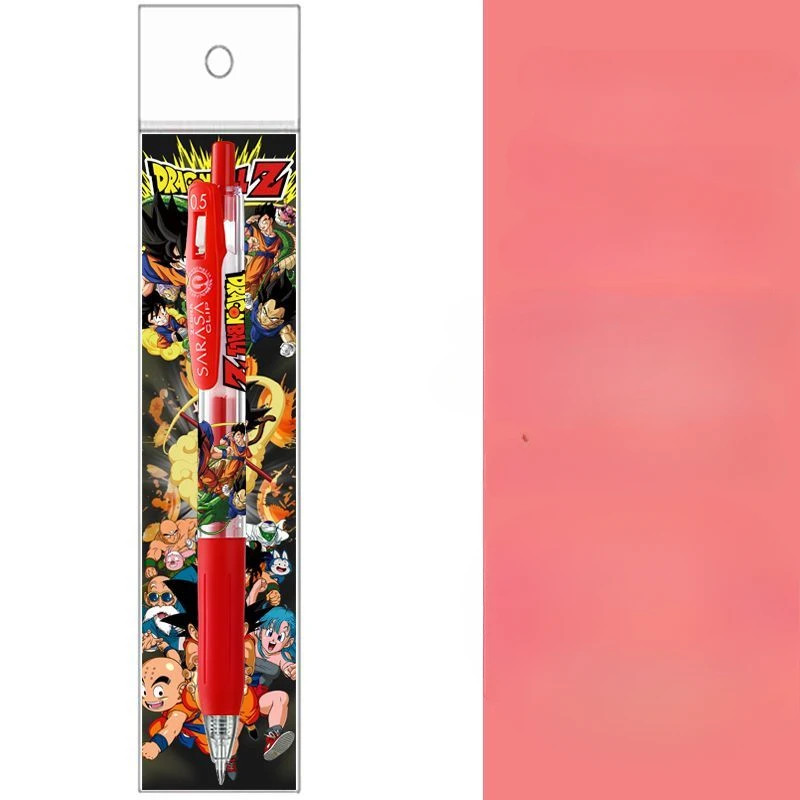 Dragon Ball Penna gel rossa Creativa Ins Cartone animato di alto valore Simpatico stampa fai-da-te Penna rossa liscia Studente Insegnante Apprendimento Forniture per ufficio