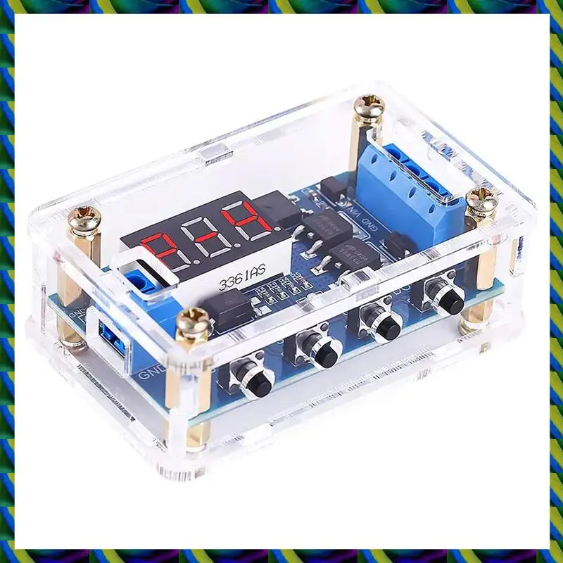 Ежедневное реле задержки таймера J04 DC 5 В 12 В 24 В Модуль таймера включения и выключения Триггерный цикл Двойная плата управления задержкой MOS с цифровой трубкой