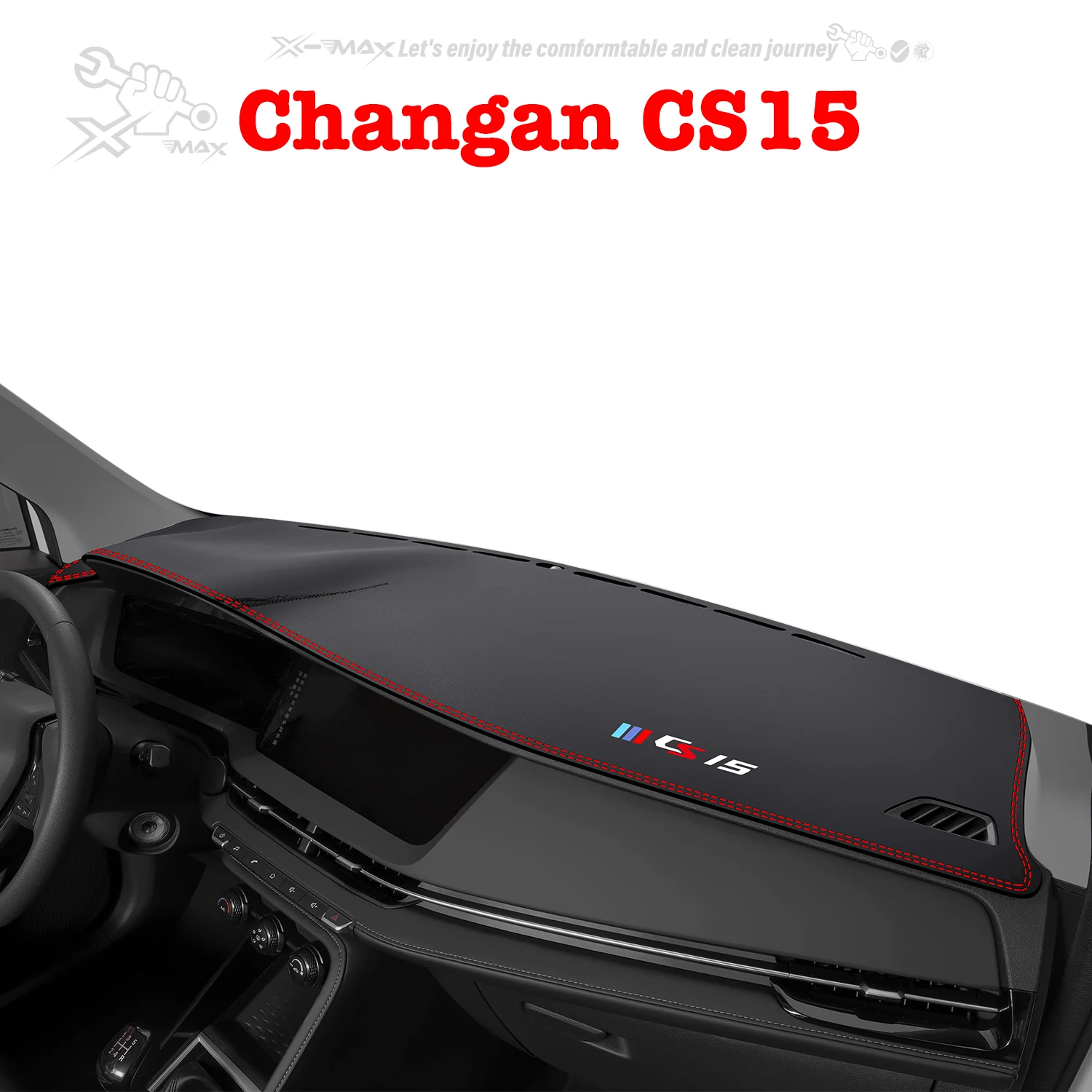 

Left-hand Drive Car Dashboard Mat For Changan CS15 2016-2024 Light Blocking Pad Center Console Dash Mat Sunshiled Protector