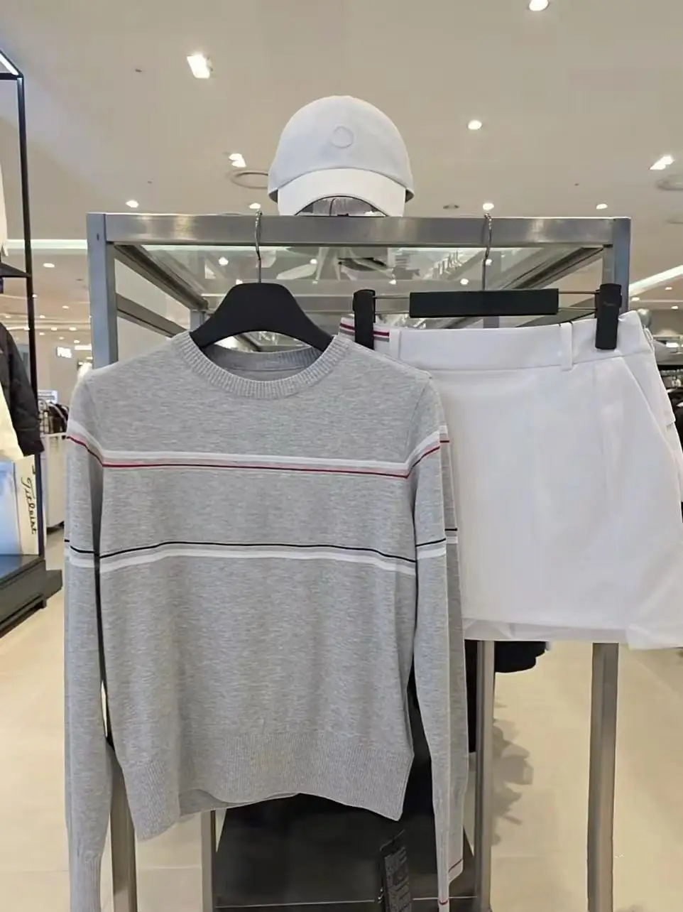 2026 New Ladies Golf Crew Neck Knit Sweater Early Fall Slim‑Fit Versatile Long Sleeve Sports Golf Pullover