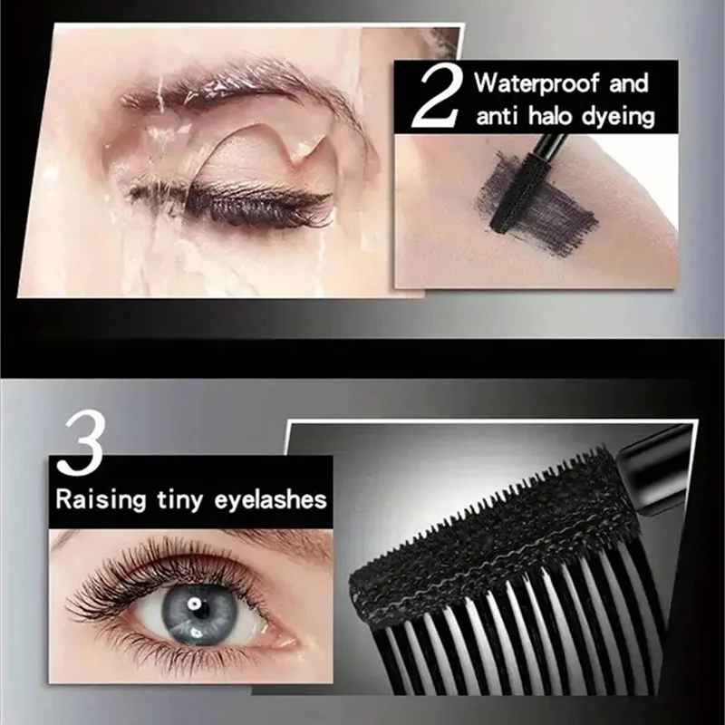 Mascara imperméable à l'eau pour femme, résistant à la sueur, sans bavures, allongement, UNIS issement, sans démaquillage, séchage rapide, curling